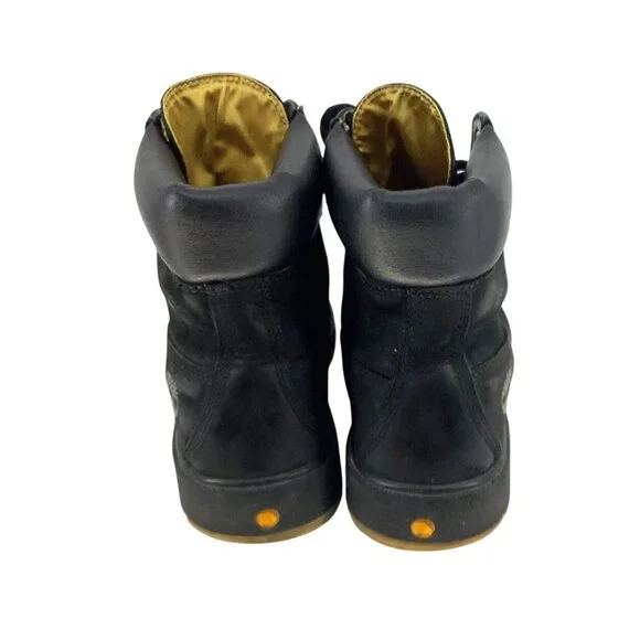 Timberland Mens 6-Inch Premium Waterproof Boots Black Nubuck Size 9.5 - Picture 3 of 9